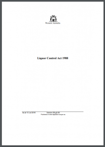 liquor control act 1988 document cover